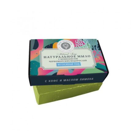 Мыло с комплексом черноморских водорослей Интенсивный уход с кофе и маслом лимона, 100 г