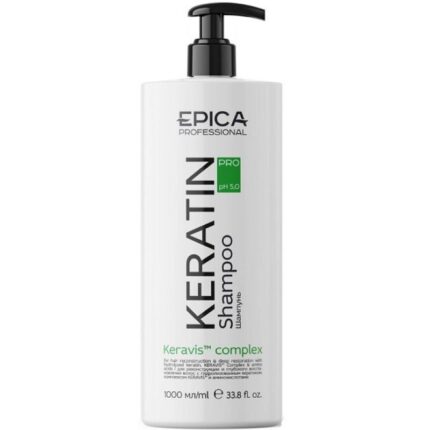 EPICA KERATIN PRO, Шампунь для реконструкции и глубокого восстановления волос, 1000 мл