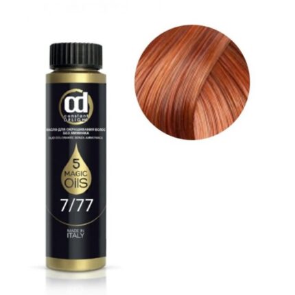 Масло для окрашивания волос 7.77 русый медный интенсивный 50 мл CONSTANT DELIGHT
