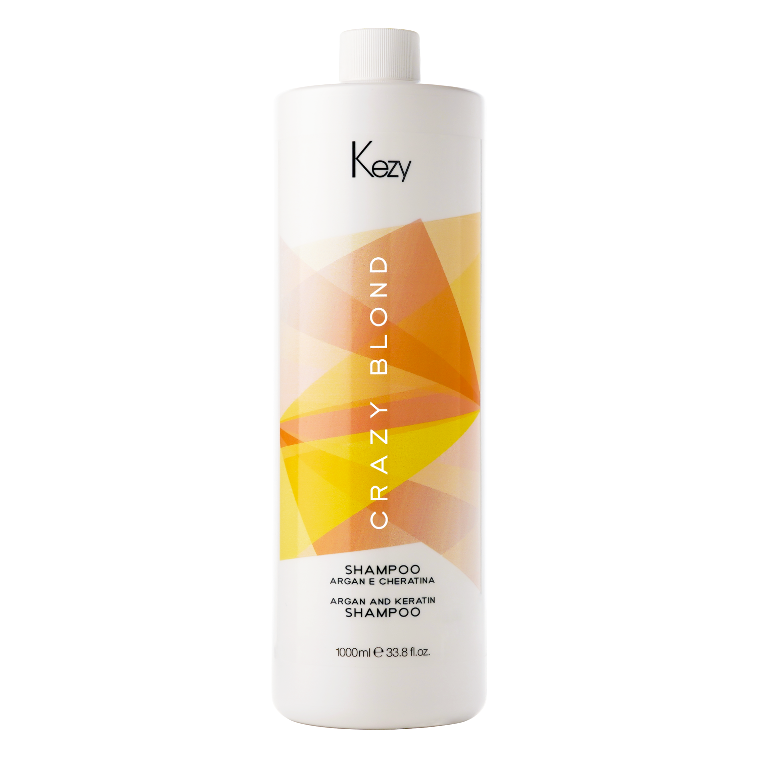 dsgbnl0zh6fpf5xz0snk7zunxb1d9tst Crazy Blond Argan and Keratin Shampoo Шампунь деликатный для поврежденных волос 1000 мл KEZY