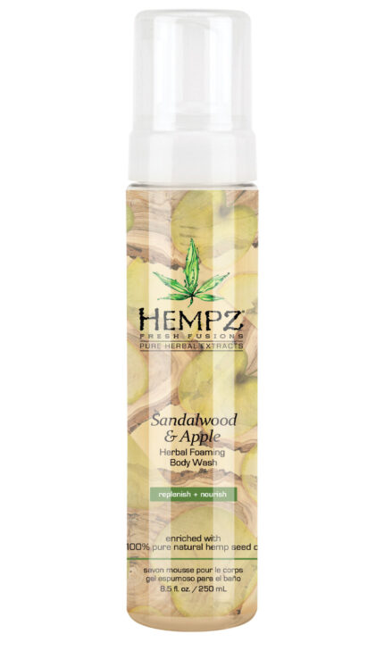 Гель-мусс для душа Sandalwood & Apple Herbal Foaming Body Wash, 250 мл HEMPZ