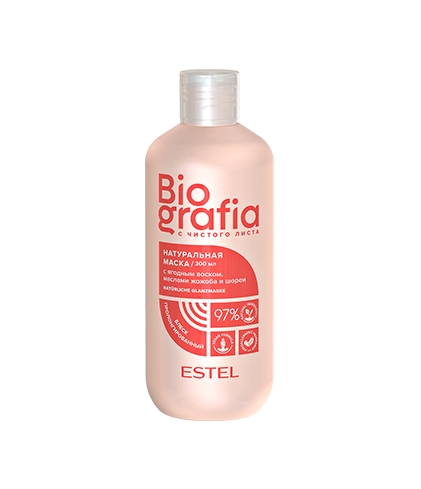 Натуральная маска для волос "Пролонгированный блеск", 300 мл ESTEL