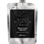 KP_014BEC, BLONDE ELEVATION CHARCOAL Black Cream Lightener Черный угольный осветляющий крем для волос, 250 мл, KAARAL