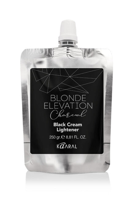 KP_014BEC, BLONDE ELEVATION CHARCOAL Black Cream Lightener Черный угольный осветляющий крем для волос, 250 мл, KAARAL