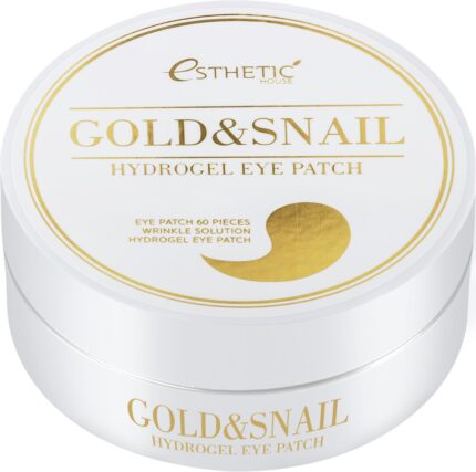 Gold&Snail Hydrogel Eye Patch Гидрогелевые патчи для глаз Золото улитка 60 шт ESTHETIC HOUSE 011367