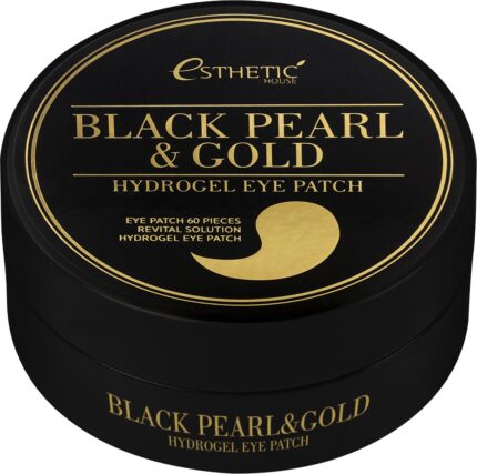 Black Pearl/Gold Hydrogel Eyepatch / Гидрогелевые патчи для глаз Черный жемчуг/золото, 60 шт