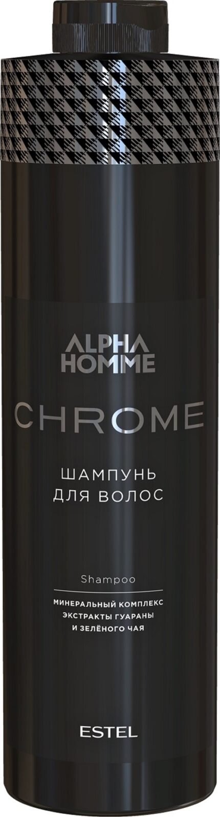 Шампунь для волос с экстрактом гуараны и зеленого чая Chrome, 1000 мл ESTEL
