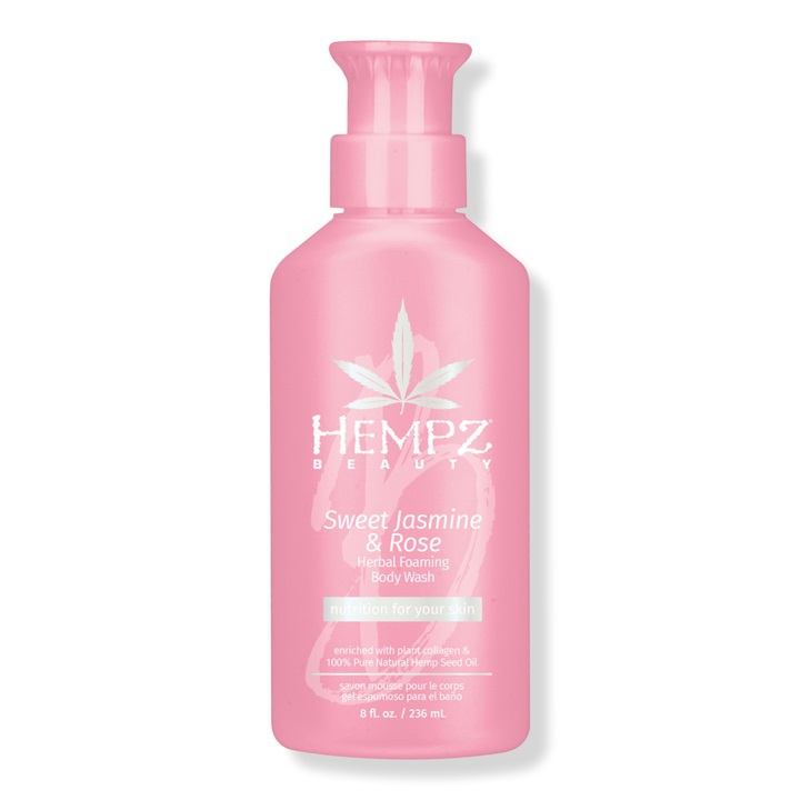 eh99989423489-01.jpg Гель для душа Sweet Jasmine & Rose Herbal Foaming Body Wash, 236 мл HEMPZ