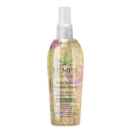 Очищающее масло Pink Citron & Mimosa Flower Energizing Herbal Body Cleansing Oil, 200 мл HEMPZ