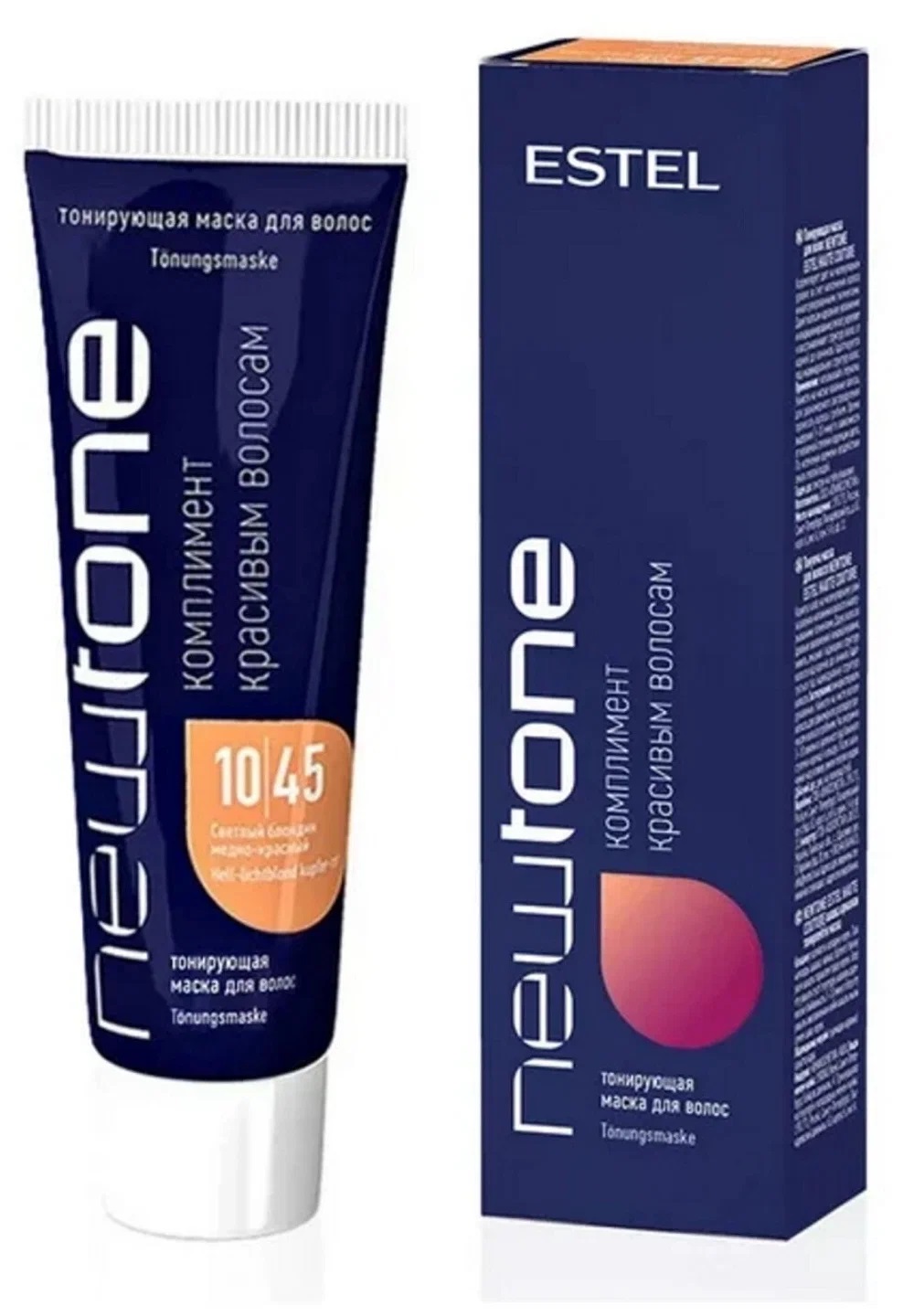eh99989426492-1.jpg Тонирующая маска для волос 10/45 Светлый блондин медно-красный, 60 мл ESTEL