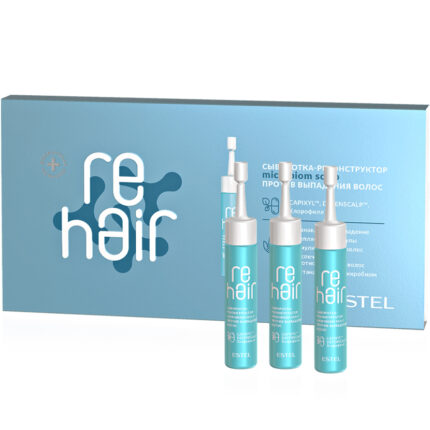 Сыворотка-реконструктор против выпадения волос Microbiom scalp, 7 ампул х 10 мл ESTEL