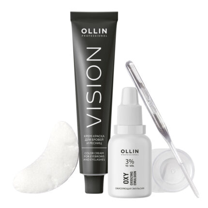 Vision Набор для окрашивания бровей и ресниц Черный OLLIN 772505