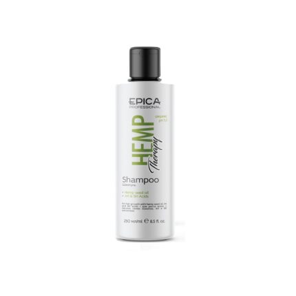 EPICA «Hemp therapy ORGANIC», Шампунь для роста волос с маслом семян конопли, витаминами PP, AH и BH кислотами, 250 мл