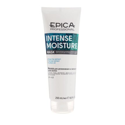 EPICA Intense Moisture / Маска для увлажнения и питания сухих волос с маслом какао и экстрактом зародышей пшеницы, 250 мл