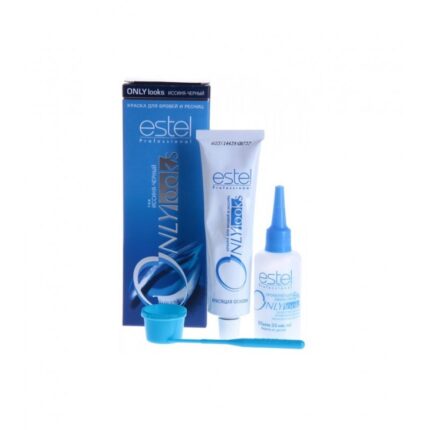 Estel Professional Only looks / Краска для бровей и ресниц, иссиня-черный, 50 мл