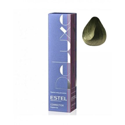 DeLuxe Corrector Краска-уход 0/22, Зеленый, 60 мл