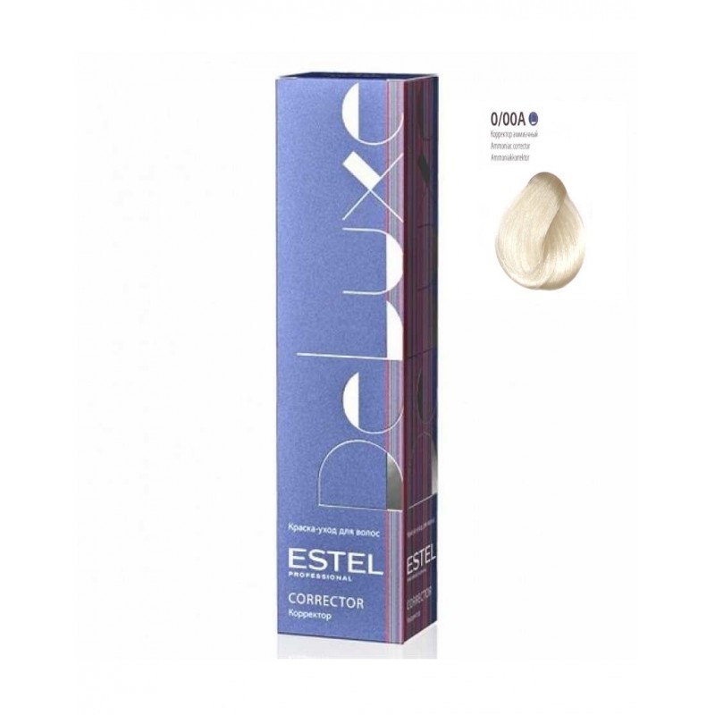 estdel000A-800x800-1.jpg DeLuxe Corrector Краска-уход 0/00A, Аммиачный, 60 мл