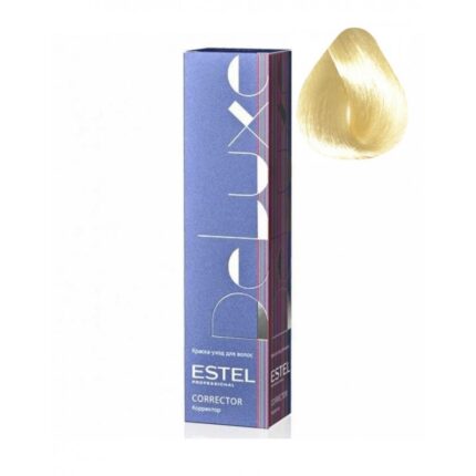 DeLuxe Краска-уход, 113 пепельно-золотистый блондин ультра, 60 мл