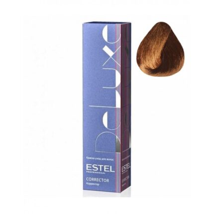 DeLuxe Краска-уход 43 Темно-русый медно-золотистый, 60 мл