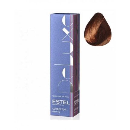 DeLuxe Краска-уход 6.40 Темно-русый медный для седины, 60 мл