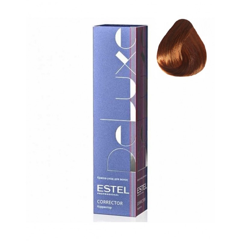 estdel7-40-800x800-1.jpg DeLuxe Краска-уход 7.4 Русый медный, 60 мл