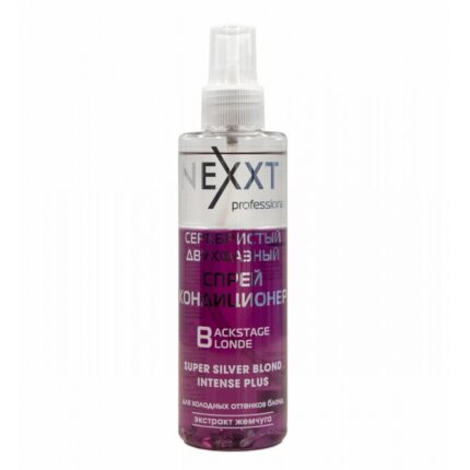 Nexxt Super Silver Blond Intense Plus, Серебристый двухфазный спрей-кондиционер, 200 мл