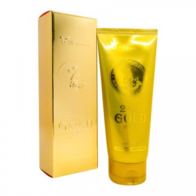 ge-cache-catalog-elizavecca-elizavecca-750338-500x500-800x800-1.jpg 24K Gold Snail Cleansing Foam / Пенка для умывания Муцин Улитки и Золото, 180мл