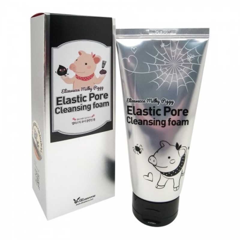 ge-cache-catalog-elizavecca-elizavecca-750895-500x500-800x800-1.jpg Milky Piggy Elastic Pore Cleansing Foam / Пенка-маска для умывания Черная, 120мл