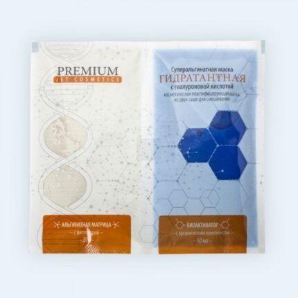 Суперальгинатная маска Гидратантная с гиалуроновой кислотой 20 гр + 60 мл PREMIUM