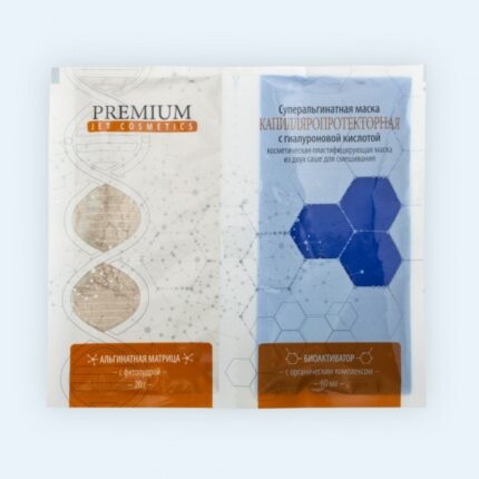 Суперальгинатная маска Капилляропротекторная с гиалуроновой кислотой 20 гр + 60 мл PREMIUM