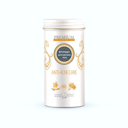 Фитопудра для массажа тела с явлениями себореи и повышенного роста волос Anti-acne care 150 гр PREMIUM