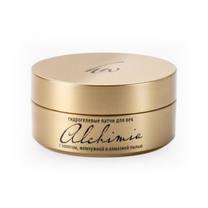 Гидрогелевые патчи для век Alchimia с золотом жемчужной и алмазной пылью 60 шт PREMIUM