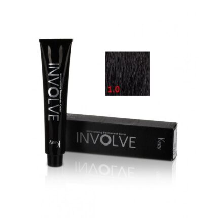 Involve color 1.0/1N Стойкая крем-краска для волос 100 мл KEZY 80001