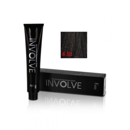 Involve color 6.51 Стойкая крем-краска для волос 100 мл KEZY 80936