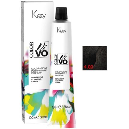 Color Vivo 4.00 Перманентная крем-краска для волос 100 мл KEZY 94004