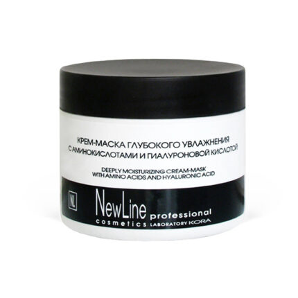Крем-маска глубокого увлажнения с аминокислотами и гиалуроновой кислотой 300 мл NEW LINE 22700