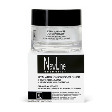 Крем ночной обновляющий с липопетидами и АНА кислотами 50 мл NEW LINE 23041