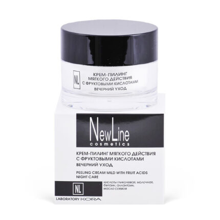 Крем-пилинг мягкого действия с фруктовыми кислотами Вечерний уход 50 мл NEW LINE 24820