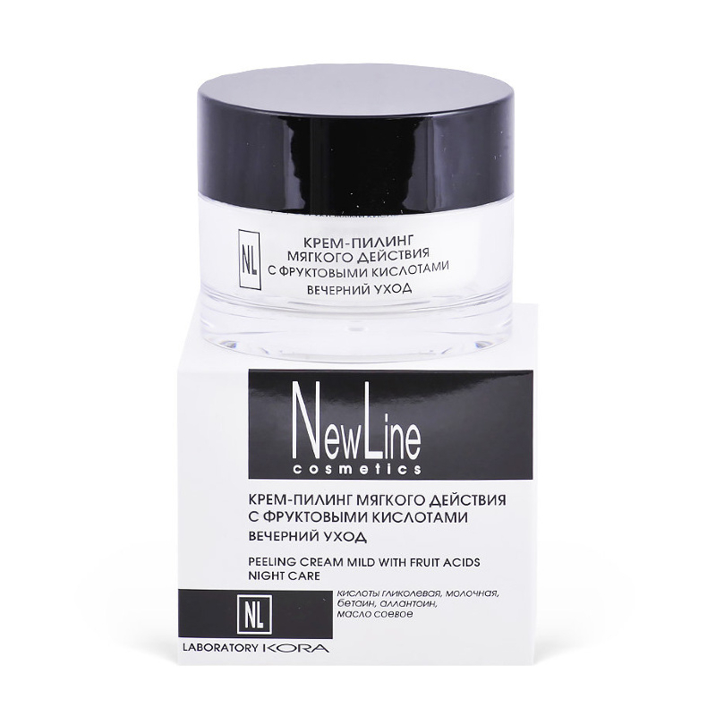 ge-data-temp-nl24820-800x800-1.jpg Крем-пилинг мягкого действия с фруктовыми кислотами Вечерний уход 50 мл NEW LINE 24820