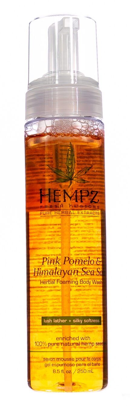 Гель-мусс для душа Pink Pomelo & Himalayan Sea Salt Herbal Foaming Body Wash, 250 мл HEMPZ