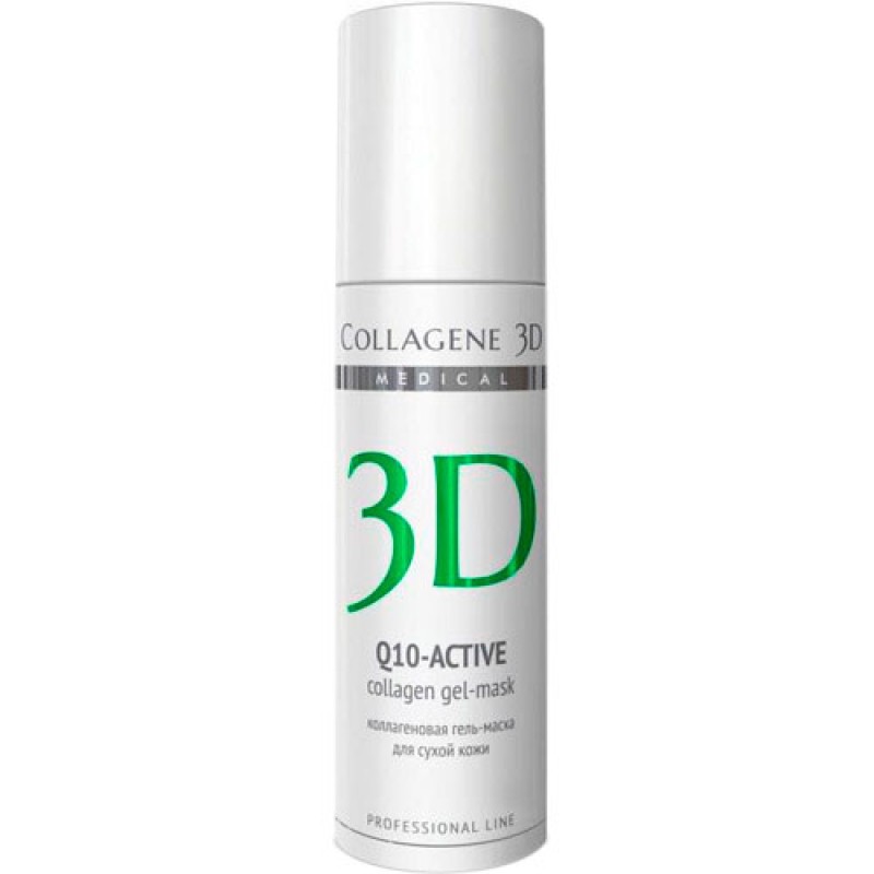ges-detailed-152-4605370006094-800x800-1.jpg Гель-маска для лица Q10-ACTIVE с коэнзимом Q10 и витамином Е, антивозрастной уход для сухой кожи, 130 мл,, COLLAGENE 3D Medical