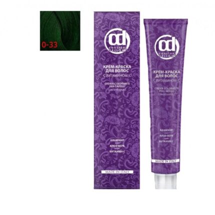 Крем-краска для волос с витамином C 0.33 зеленый микстон 100 мл CONSTANT DELIGHT