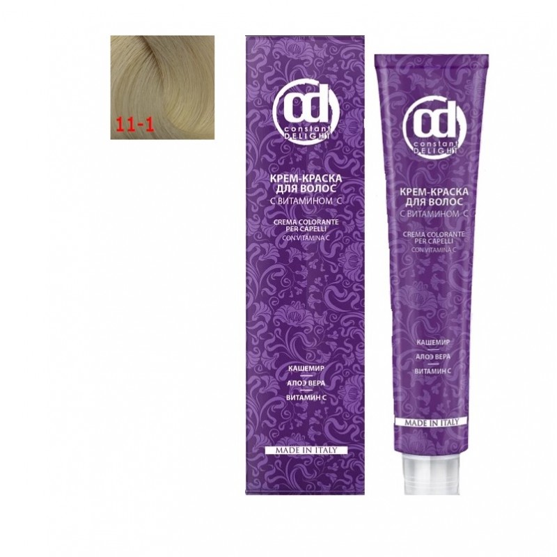 kd11-1n-800x800-1.jpg Крем-краска для волос с витамином C 11.1 экстра светлый блондин сандре 100 мл CONSTANT DELIGHT