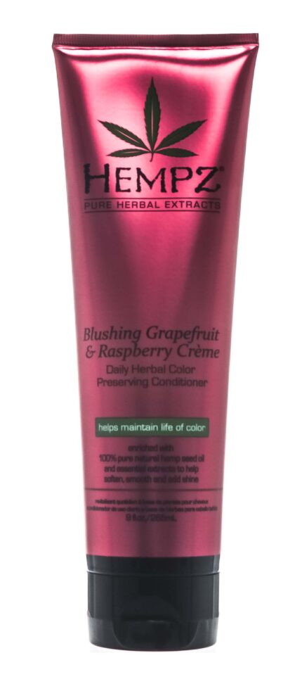 Кондиционер растительный для сохранения цвета и блеска окрашенных волос Blushing Grapefruit & Raspberry Creme Conditioner, 265 мл HEMPZ