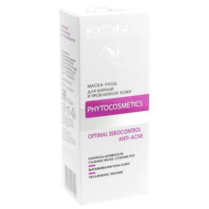 Маска-уход для жирной и проблемной кожи 100 мл KORA 46496