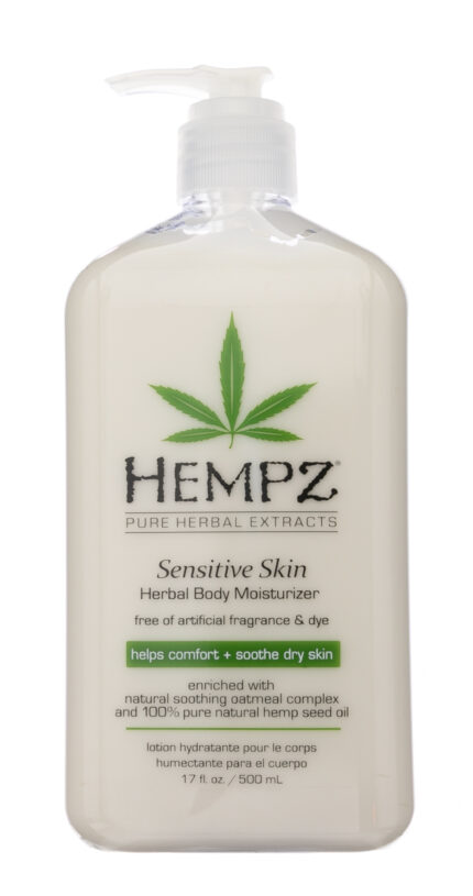 Увлажняющее молочко для чувствительной кожи Sensitive Skin Herbal Moisturizer, 500 мл HEMPZ