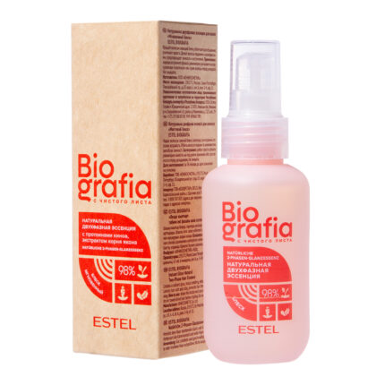Натуральная двухфазная эссенция для волос "Мгновенный блеск", 100 мл ESTEL