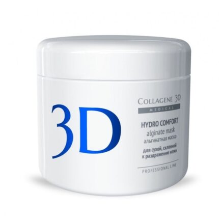 Альгинатная маска для лица и тела HYDRO COMFORT с экстрактом алое вера, 200 гр,, COLLAGENE 3D Medical