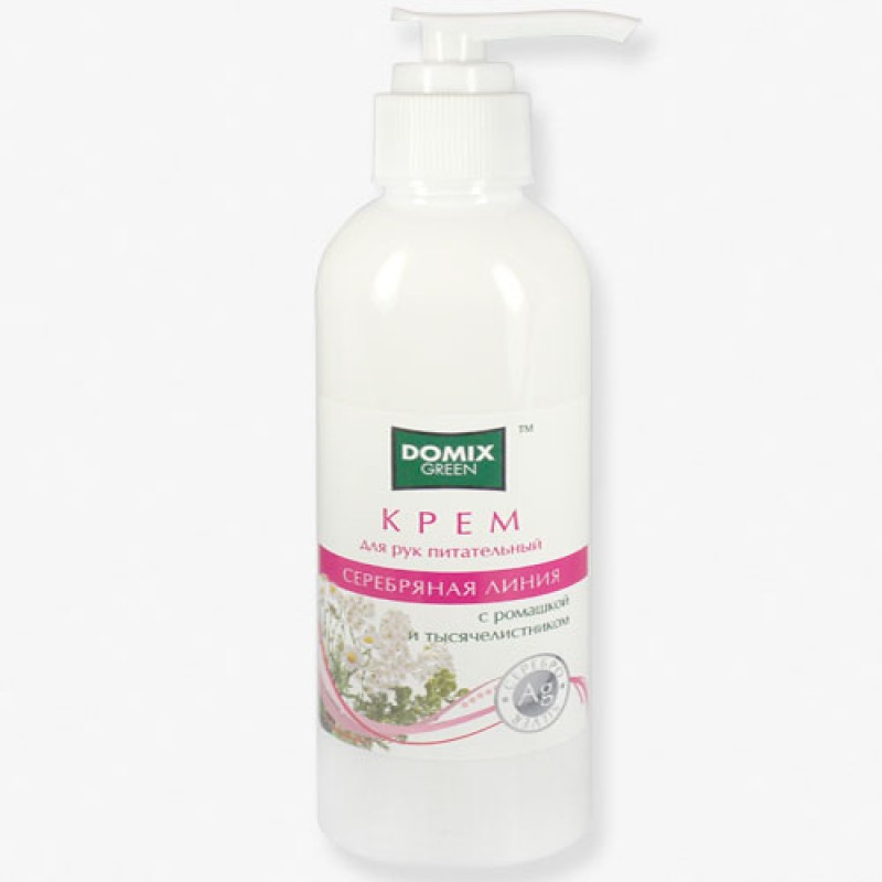 oad-iblock-5f7-23_Domix_Hand_Cream_Romashka_Tysjachelistnik_Silver_200ml-800x800-1.jpg DOMIX GREEN Крем для рук питательный с ромашкой и тысячелистником и наносеребром 200 мл