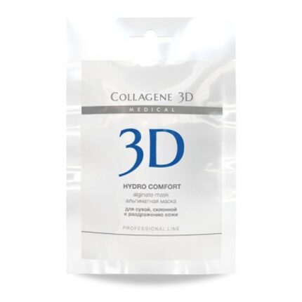 Альгинатная маска для лица и тела HYDRO COMFORT с экстрактом алое вера, 30 гр,, COLLAGENE 3D Medical